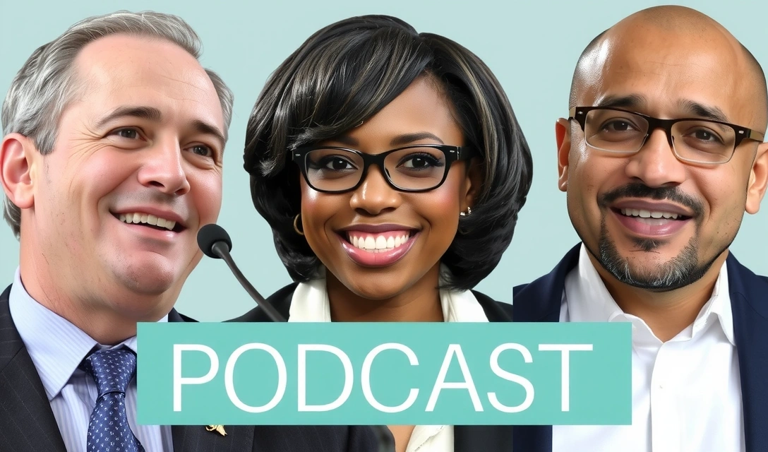 Miniatura di un podcast con due persone che parlano